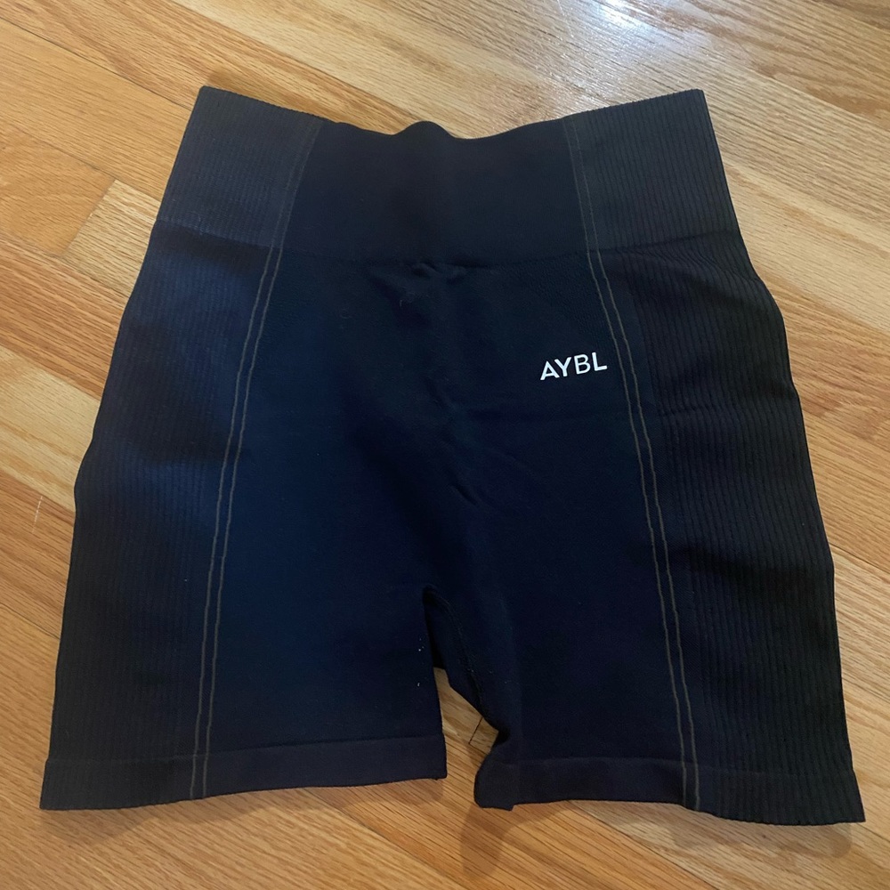 Aybl black gym shorts